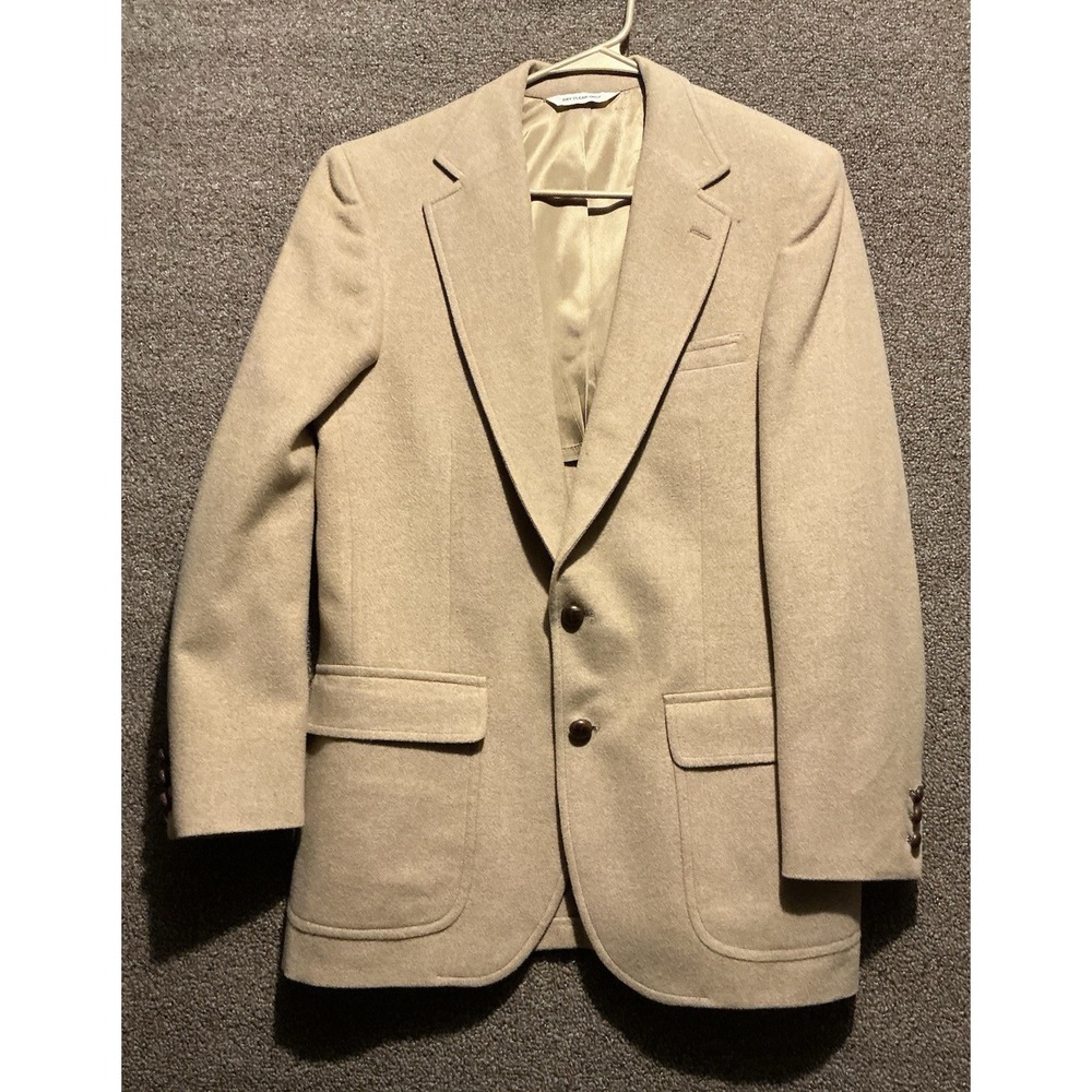 Rothschild Camel Hair Sport Coat Blazer Tan 44 READ Measurements VTG Women XL